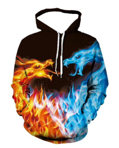Skull Digital Print Hoodie 2