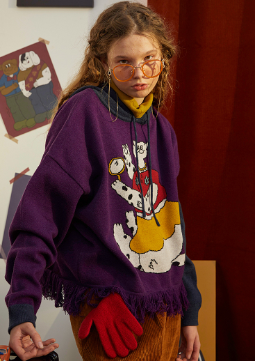 Odd Maker Cat Mirror Sweater