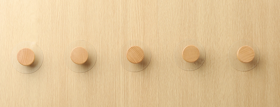 Solid Wood Hook Features