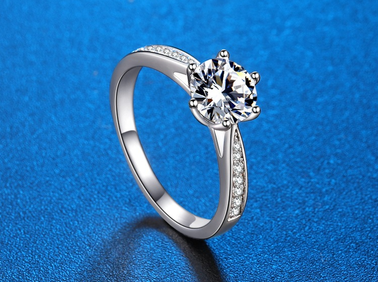 Close-up of Moissanite Stone