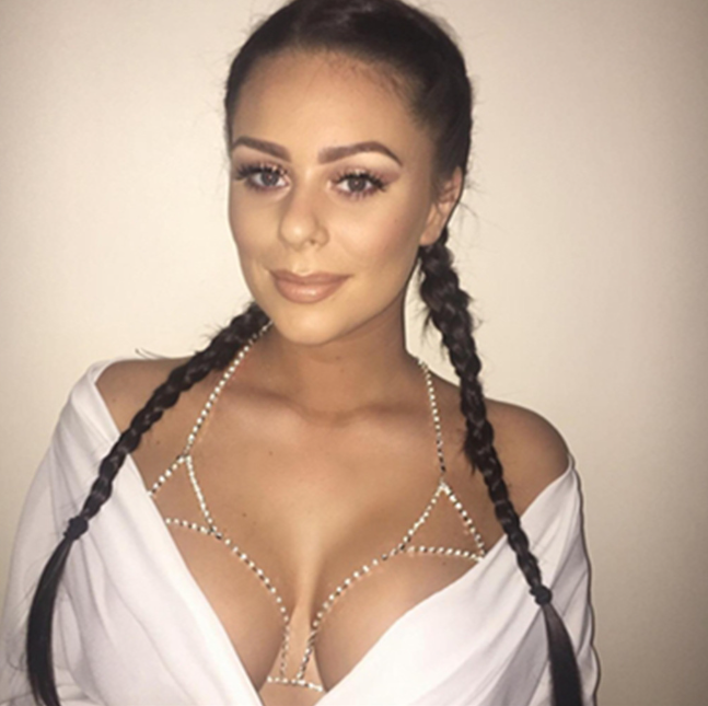 Rhinestone Bra Body Chain