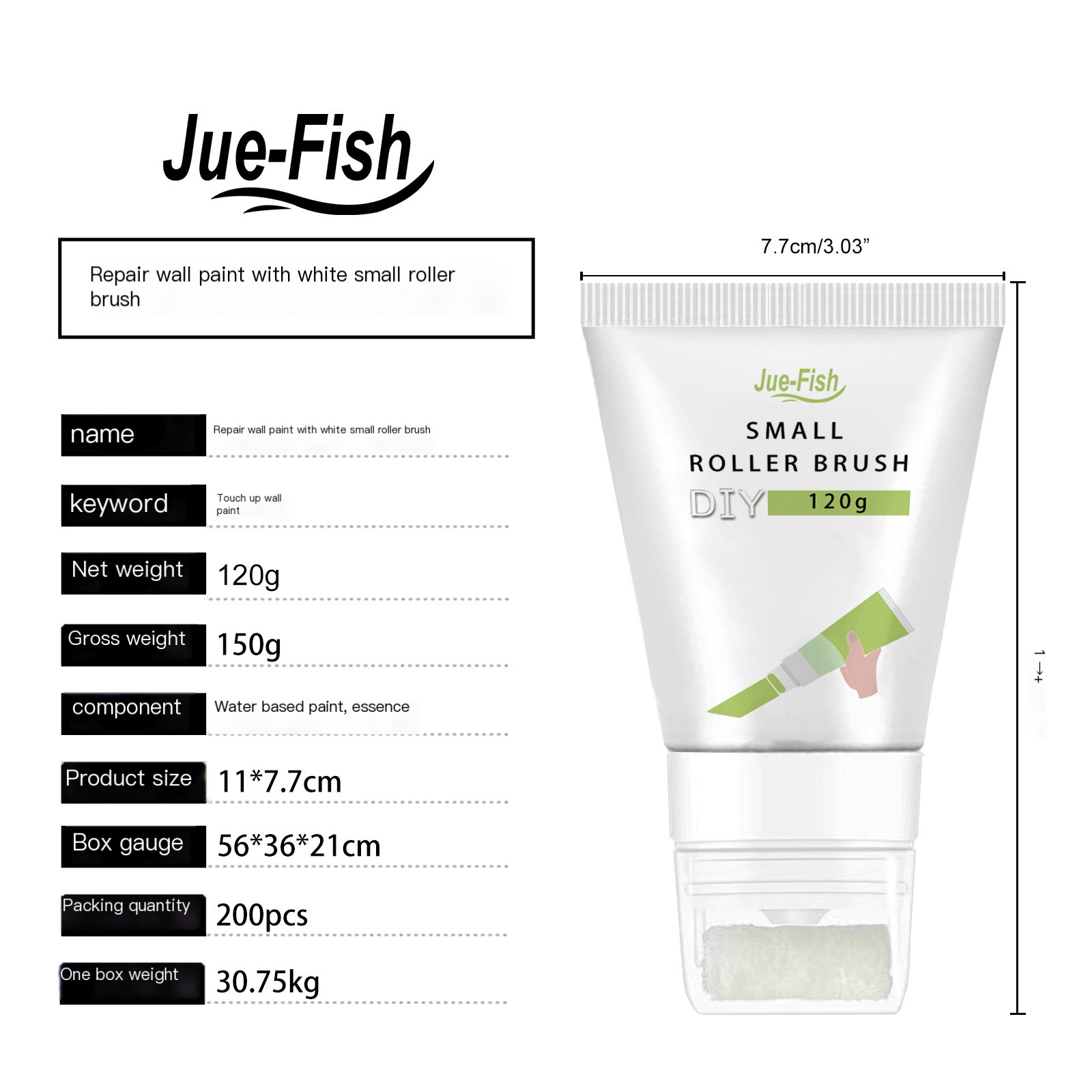 Jue Fish Wall Paint Roller Brush