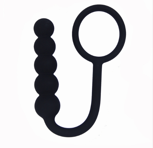 Silicone Beaded Anal Plug Image 2