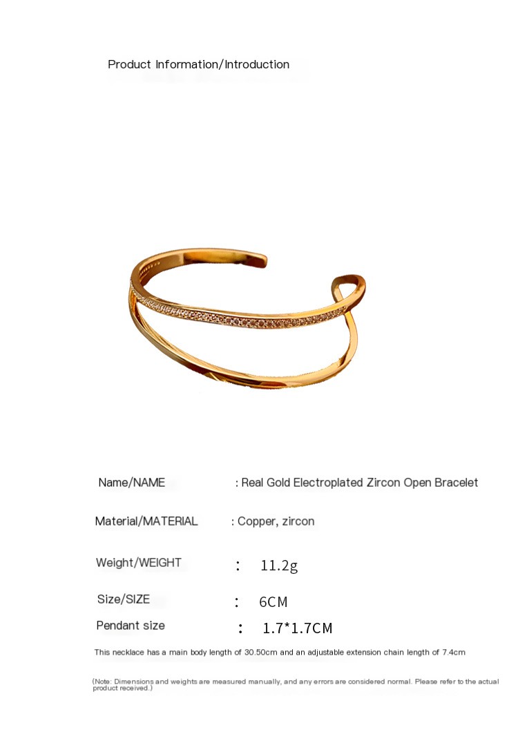 Open Cuff Bracelet - Gold