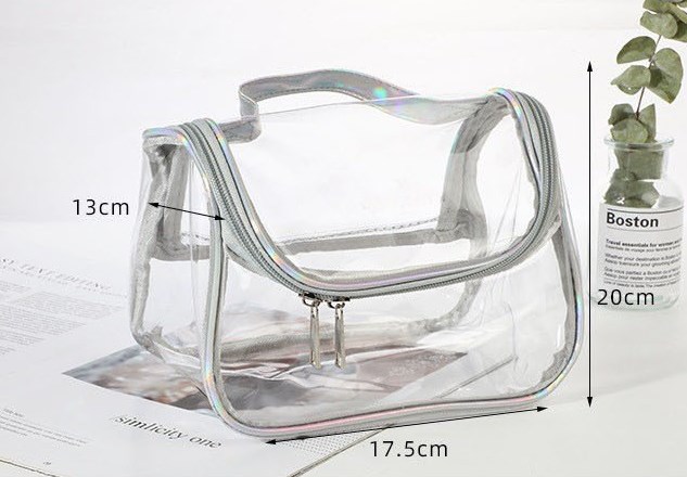 Clear Toiletry Bag - Inside View