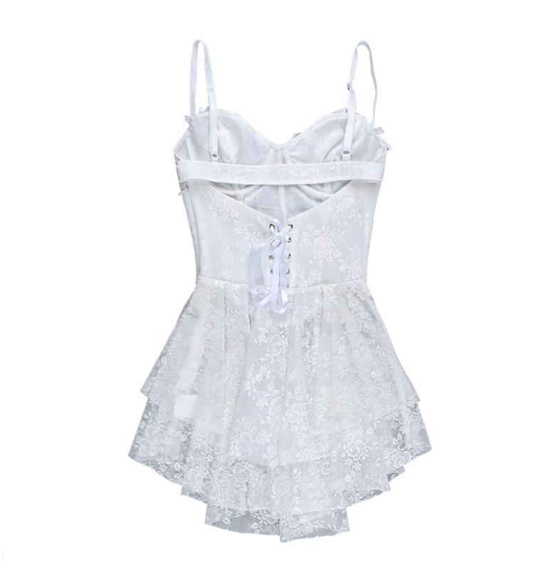 Lace Skeleton Strap Dress 11