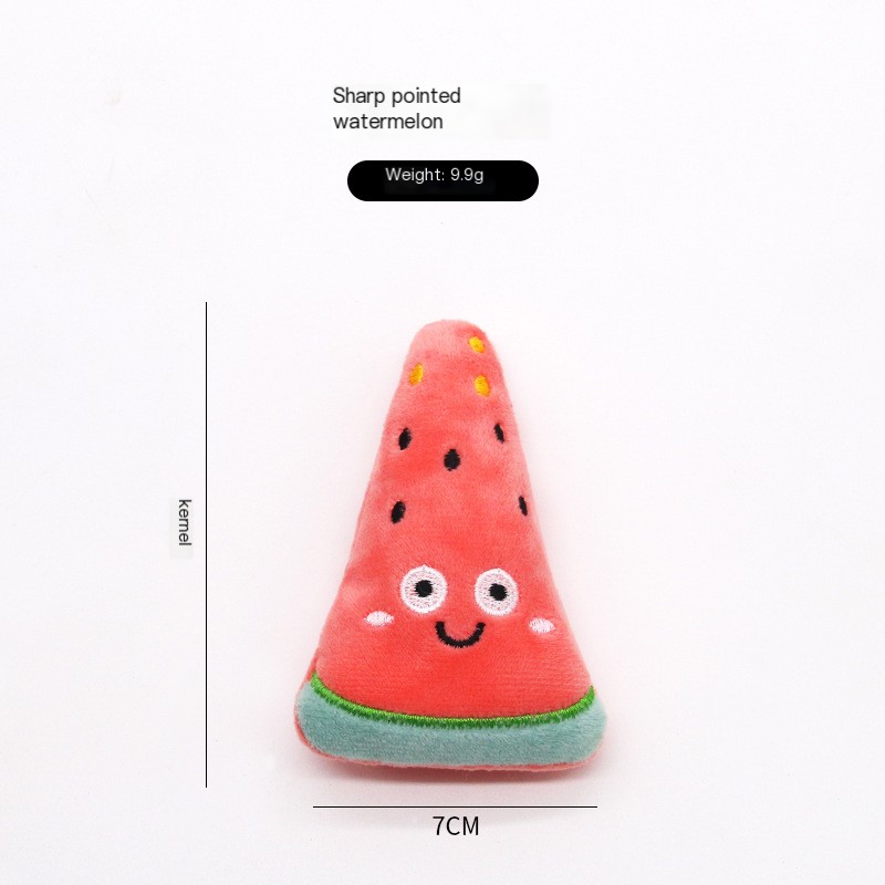 Mint Plush Cat Toy - Cute Green Pepper