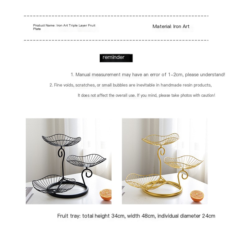 3 Tier Fruit Basket Stand 3