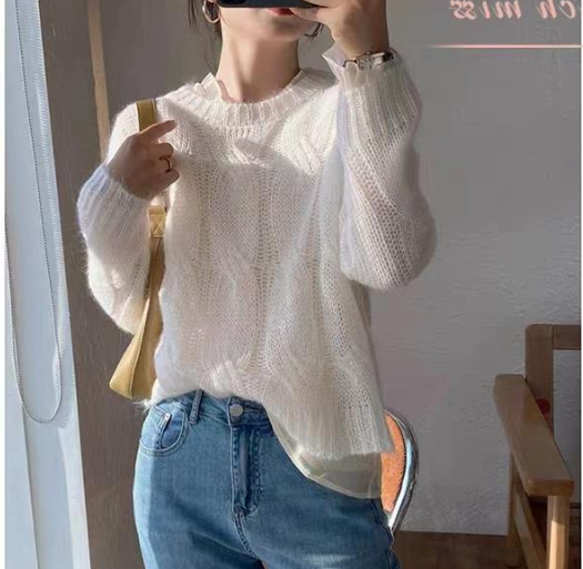 Pullover Sweater Hollow Design