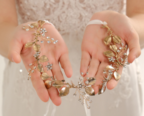 D2357 Lace Headband Side View