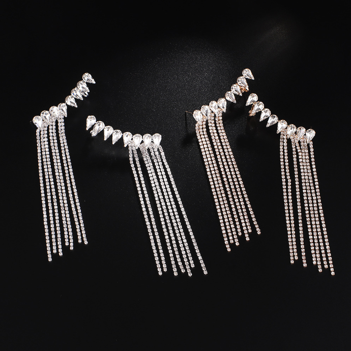 Zircon Earrings Gold