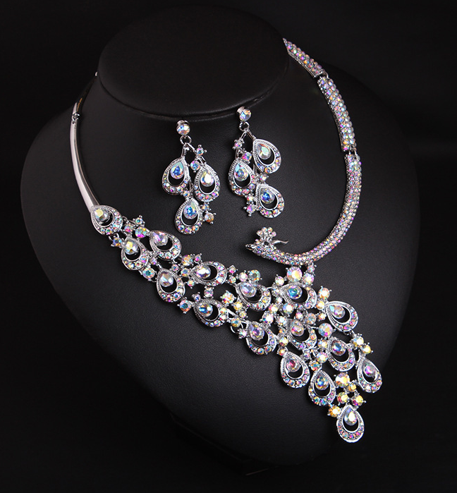 Fire Phoenix Peacock Necklace