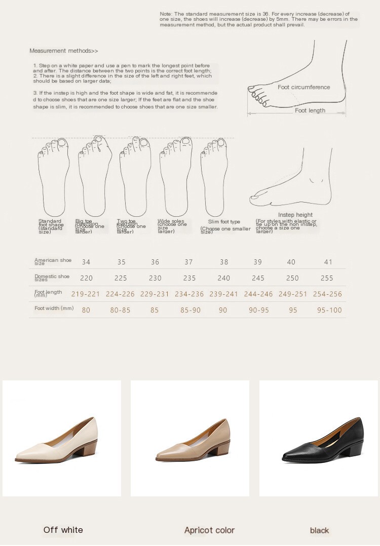 Low Heeled Women's Shoes