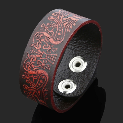 Viking Tree of Life Leather Bracelet 2