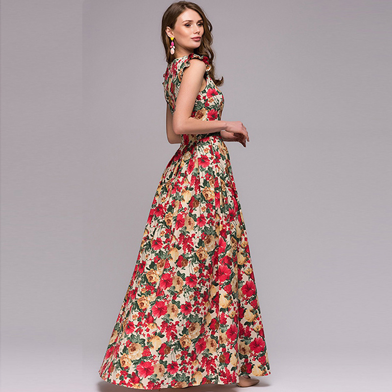 Floral Dress Detail Image 1