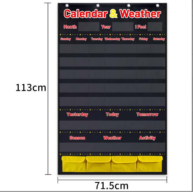 Calendar and Weather Pocket Chart Image 2