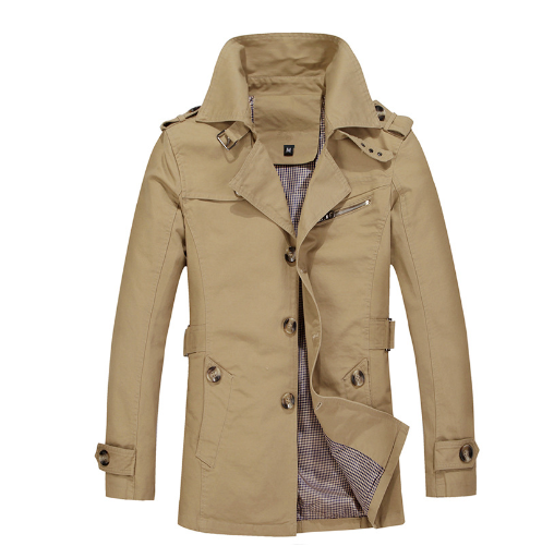 Stylish Mid-Length Trench Coat