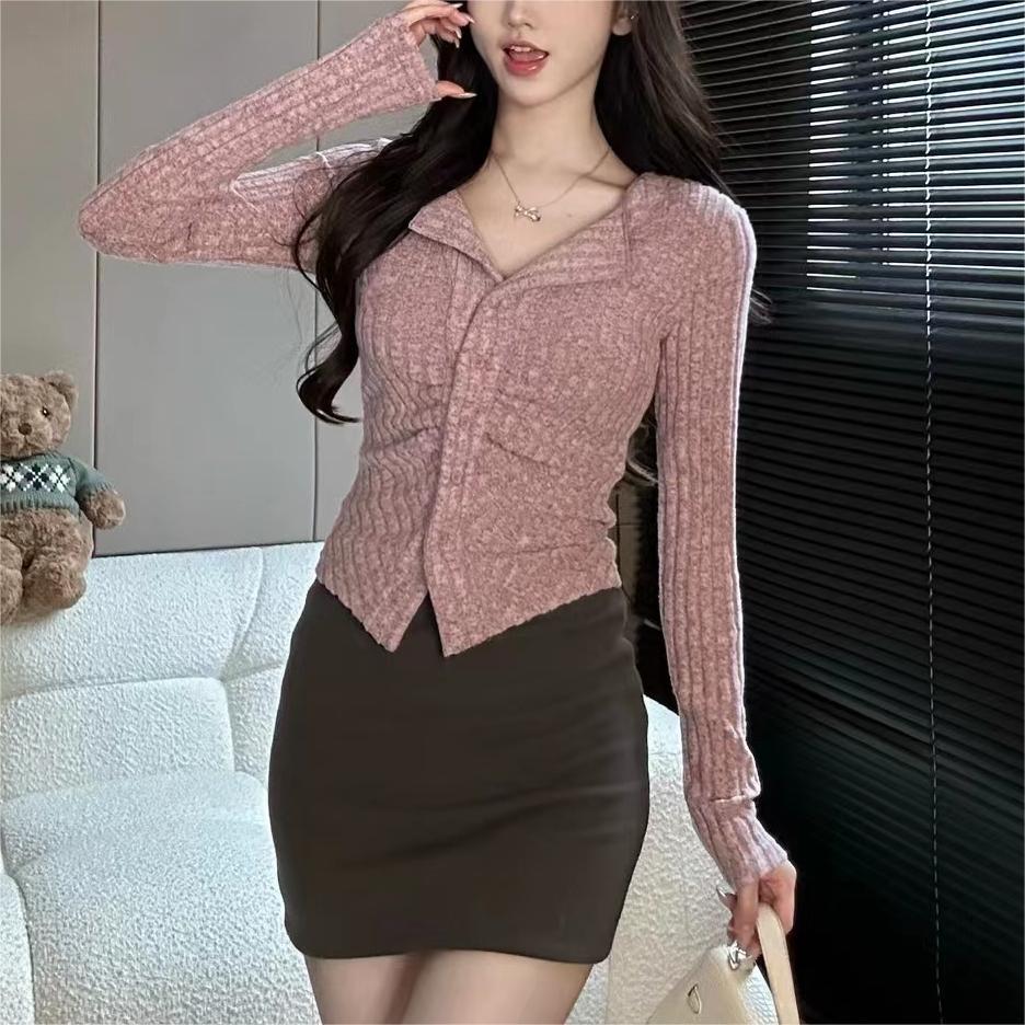 Korean Knit Women's Cardigan - Image 2