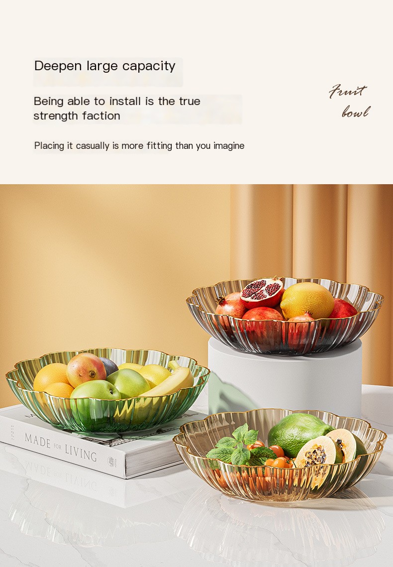 Transparent Yellow Petal Plate