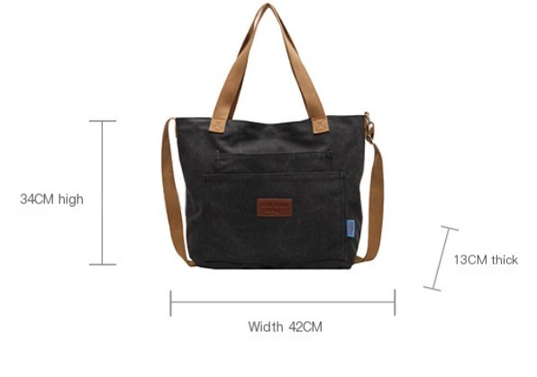 Large Capacity Women's Shoulder Bag - Various Colors