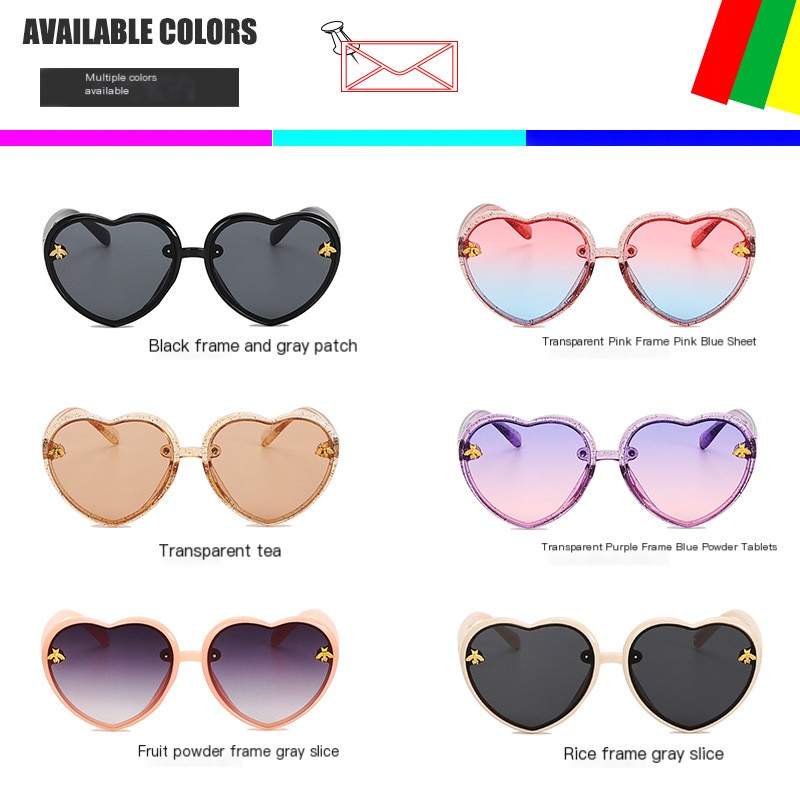 Bee Heart Cute Children's Sunglasses Variations