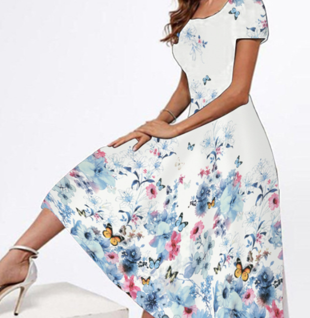 Long Elegant Dress Side View