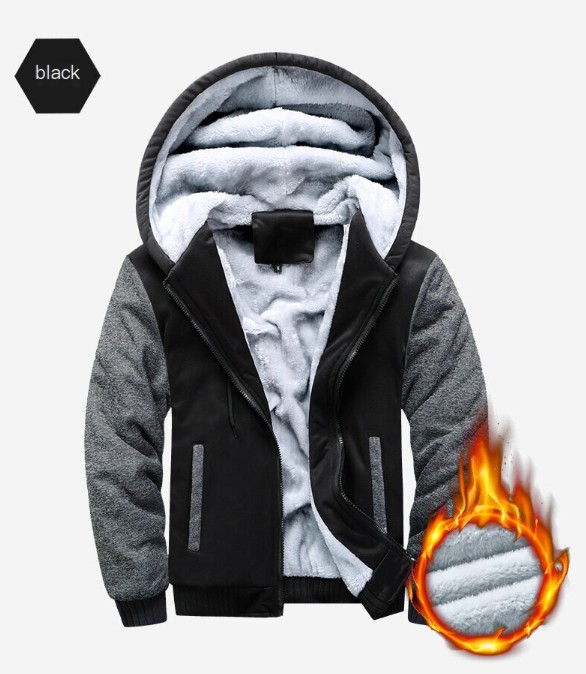 Men's Thickened Fleece Hoodie Style