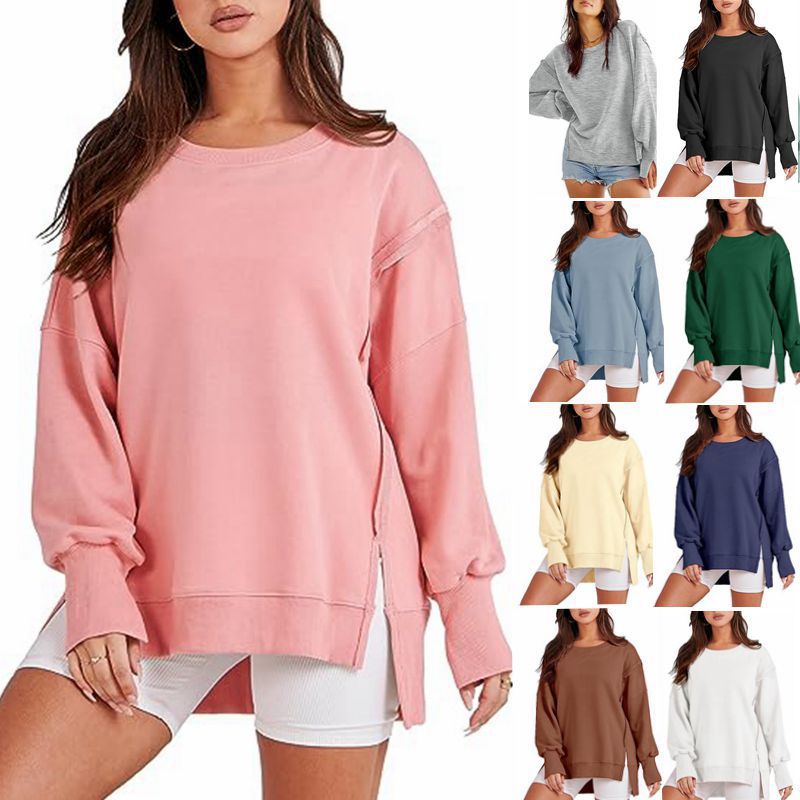 Solid Oversized Sweatshirt image