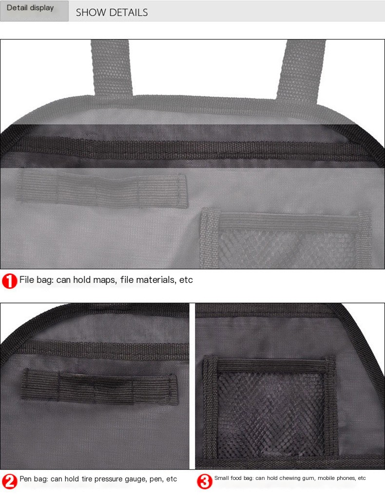Multi-functional Car Seat Back Storage Bag Image 3