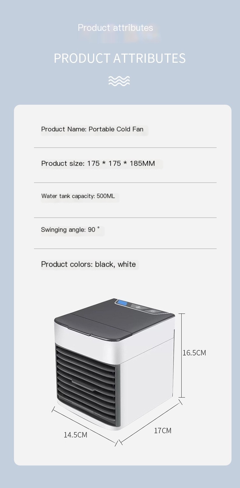 Cross-Border Mini Office Air Conditioner Fan