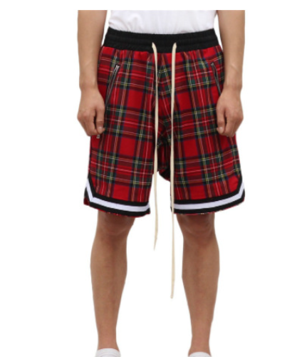 Scottish tartan stitching shorts - Image 2