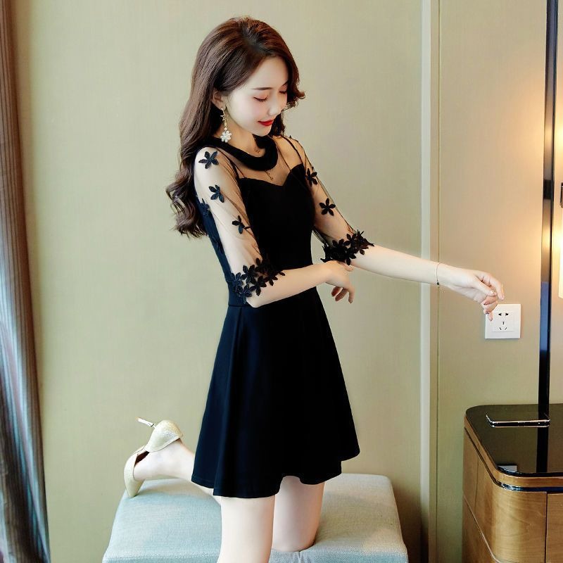 Stylish hanging neck dress