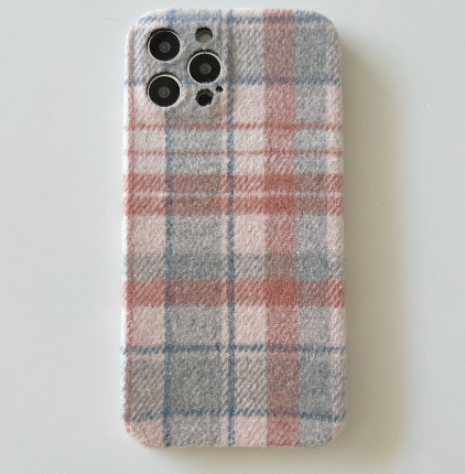 Plush Striped Phone Case