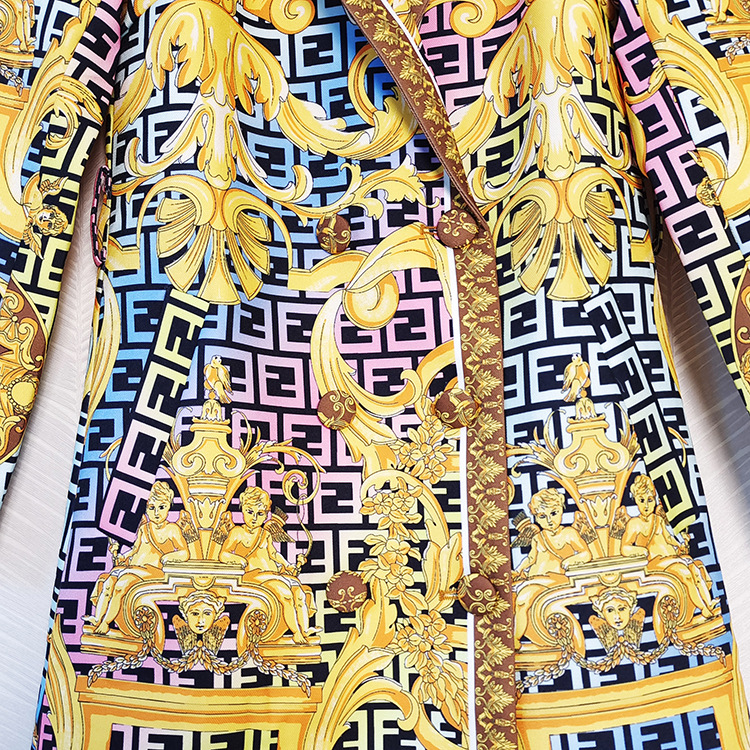 Vintage Printed Fashion Coat 3
