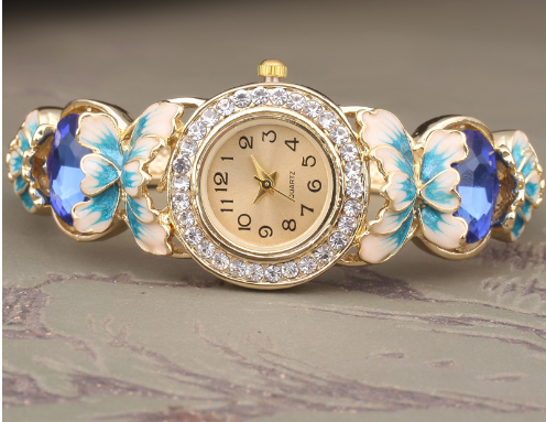 Butterfly & Gold Watch
