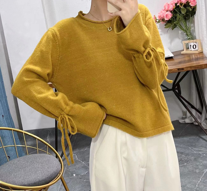 Pullover Knit Sweater Image 6