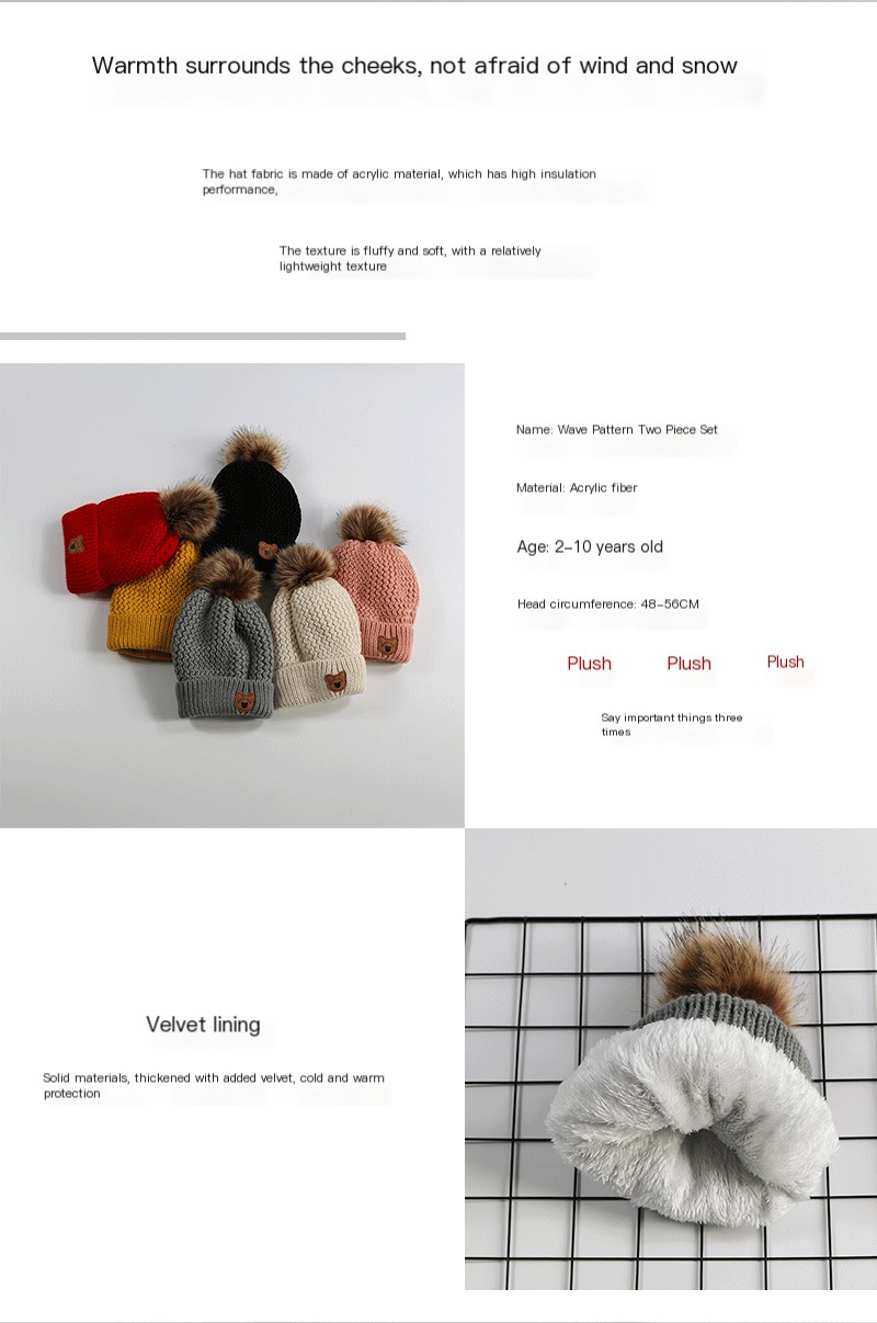 Children's Hat and Scarf Set