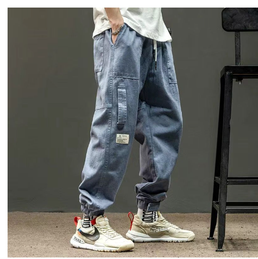 Blue Cargo Pants