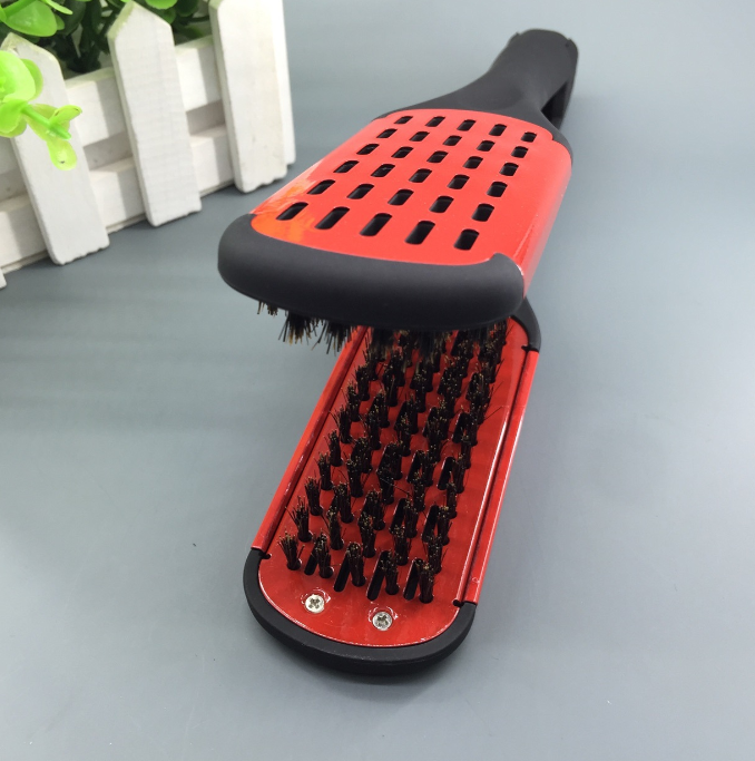 Straightening Comb in Use