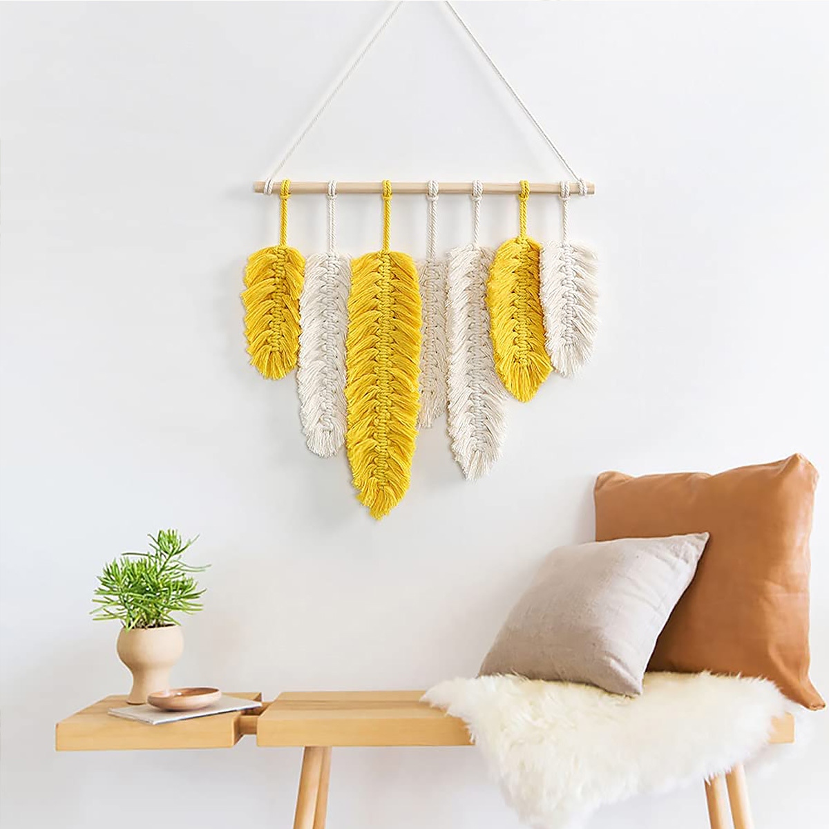 Geometric Woven Tapestry Image 2