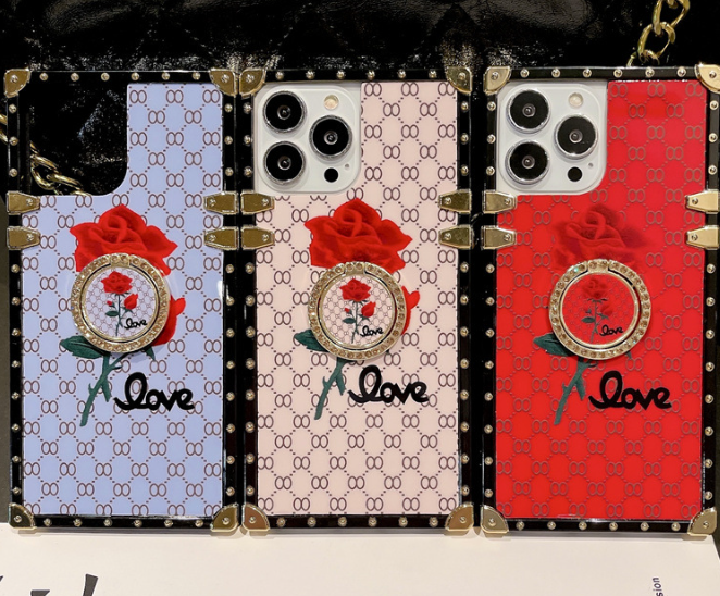 3D Rose Embroidered Case 1