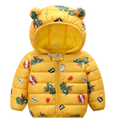 Jaqueta Puffer Infantil com Orelhinhas