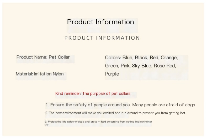 Nylon Pet Collar Image 1