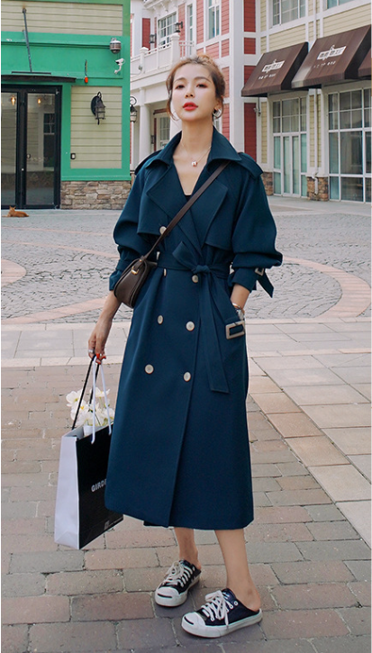 Women's Woolen Coat - Wine Red