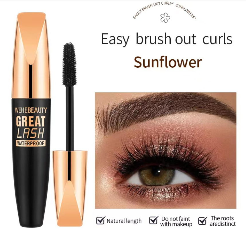 Silk Fiber Black Mascara Waterproof Image 1