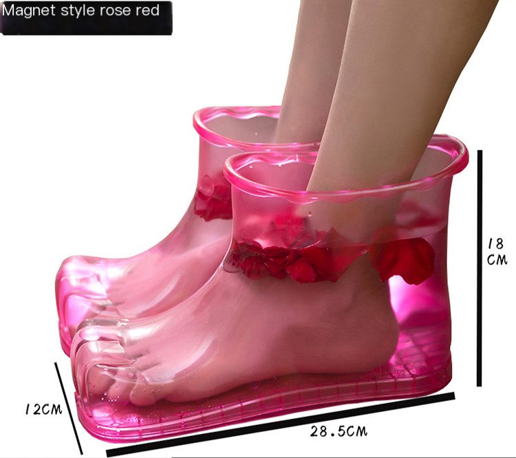 Foot Bath Slippers - gules