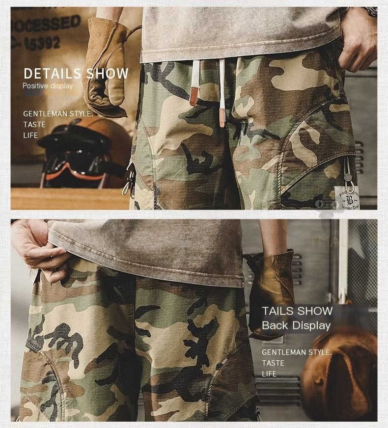 Camo Cargo Shorts 4