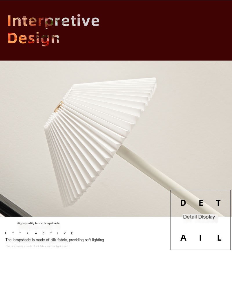 Bedside lamp in the bedroom