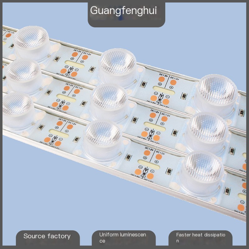 Rainproof side light source light bar 2835 lamp bead 18 lamp double sided soft film light box 3030 high power led hard light bar image