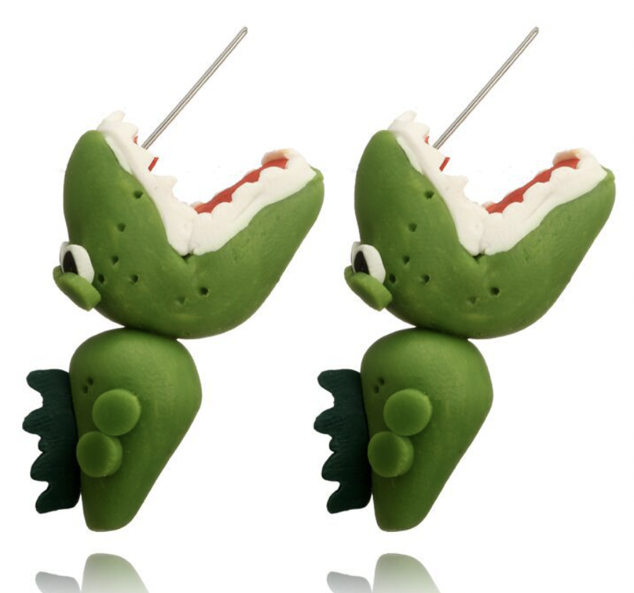Crocodile Ear Studs Image 2
